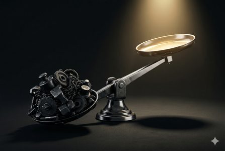 成本降低 — 精密天平象徵成本效益優化